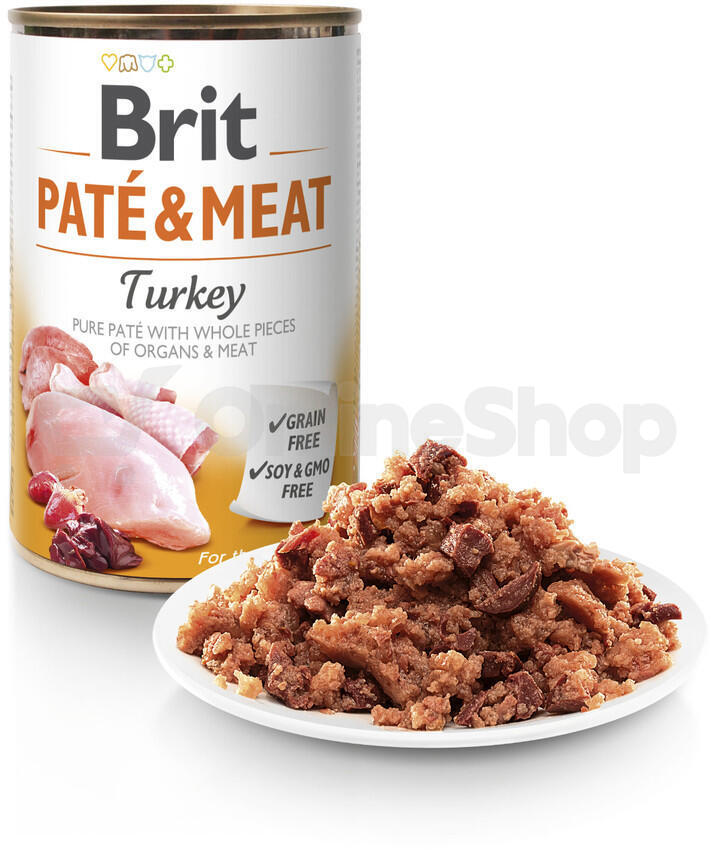 Brit Dog konz Paté & Meat Turkey 800g
