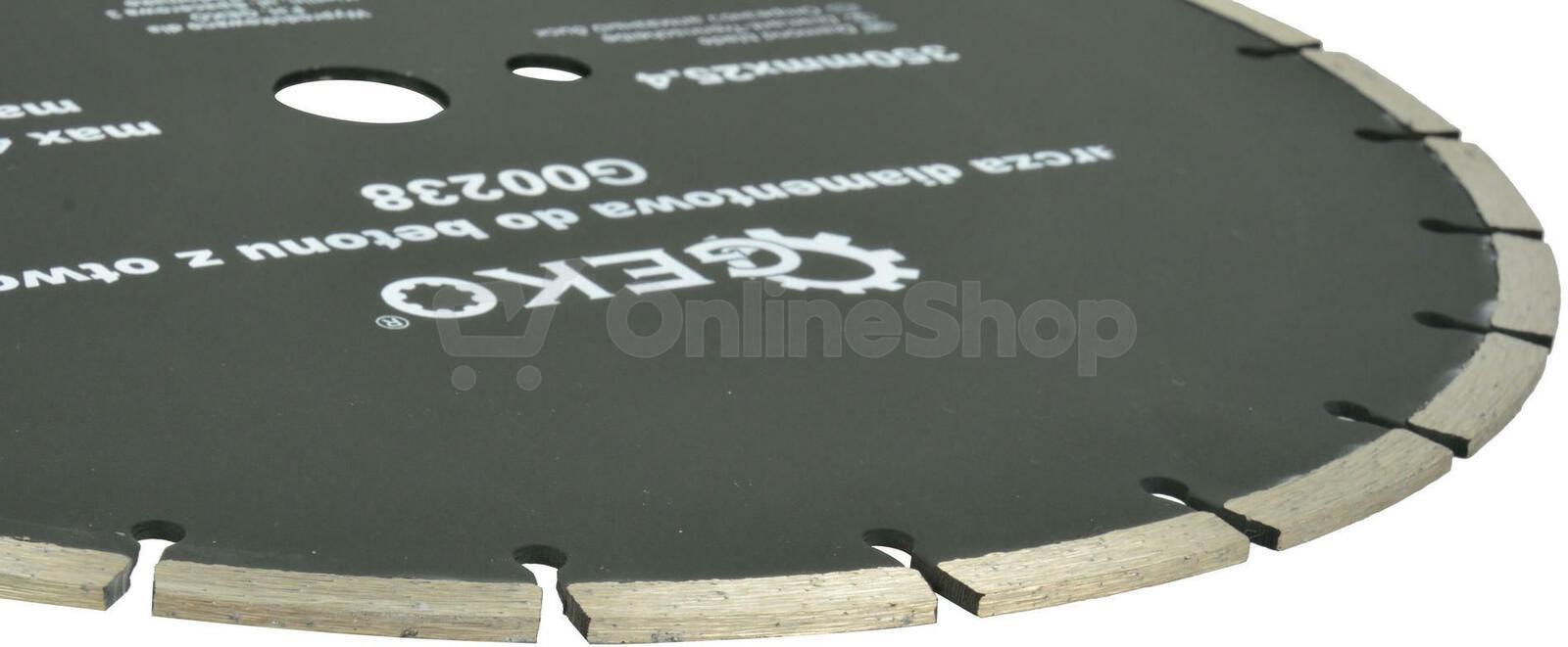 Kotouč diamantový řezný segmentový, 350x8x25,4mm GEKO