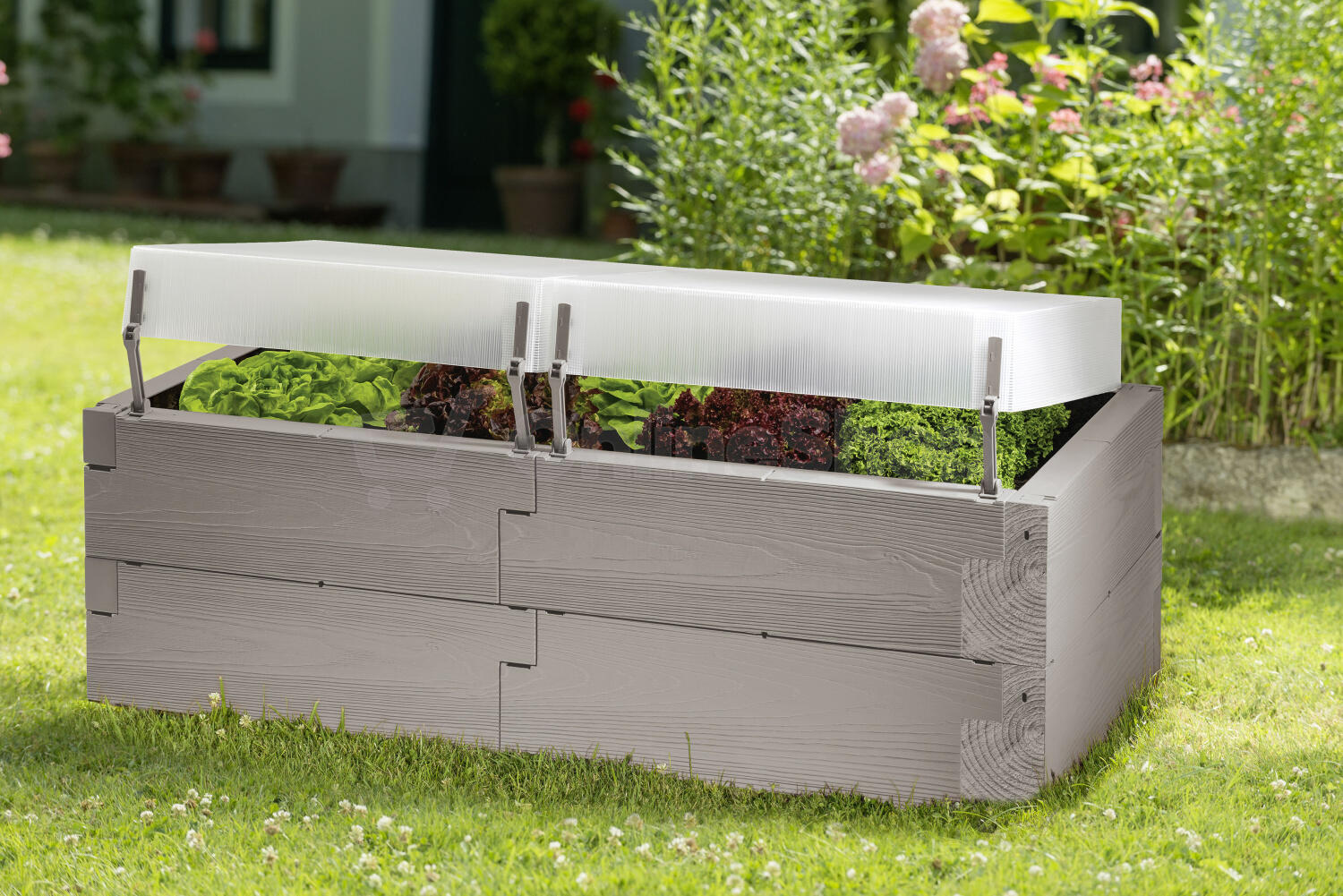 Vyvýšený záhon LanitPlast JUWEL TIMBER LG1690