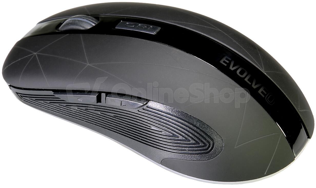 EVOLVEO WM430/Herní/Optická/1 600 DPI/Bezdrátová USB/Černá
