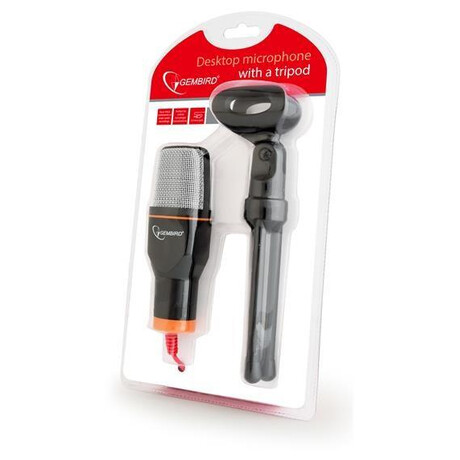 GEMBIRD Desktop microphone with a&nbsp;tripod, black (foto 2)