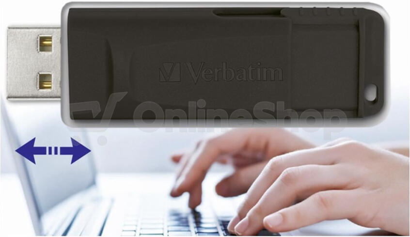 VERBATIM USB Flash Disk Store 'n' Go SLIDER 16GB - černá (98696)