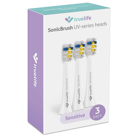 TrueLife SonicBrush UV-series heads Sensitive white 3 pack