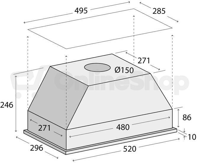 Odsavač par Concept OPI3060 60cm