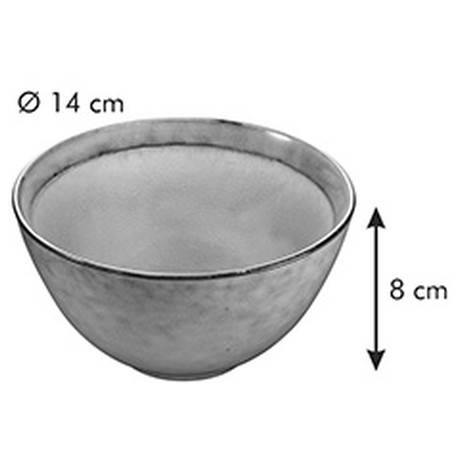 Miska Tescoma EMOTION pr. 14 cm, šedá