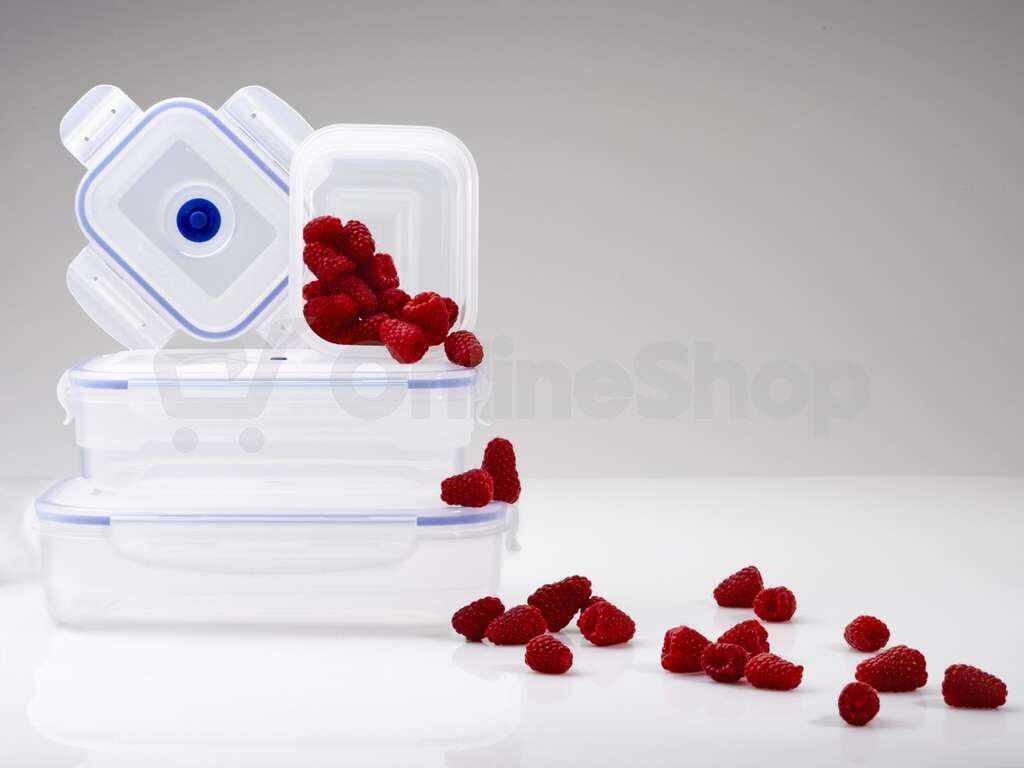 Set plastových vaku dóz na potraviny Compactor Aspi Fresh - 3 dílný