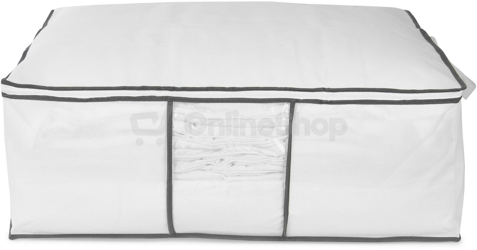 Úložný box na 2 peřiny Compactor Life 58,5 x 68,5 x 25,5 cm, bílý polypropylén