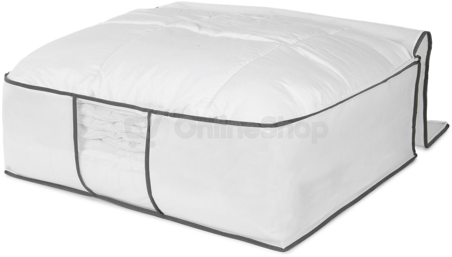 Úložný box na 2 peřiny Compactor Life 58,5 x 68,5 x 25,5 cm, bílý polypropylén