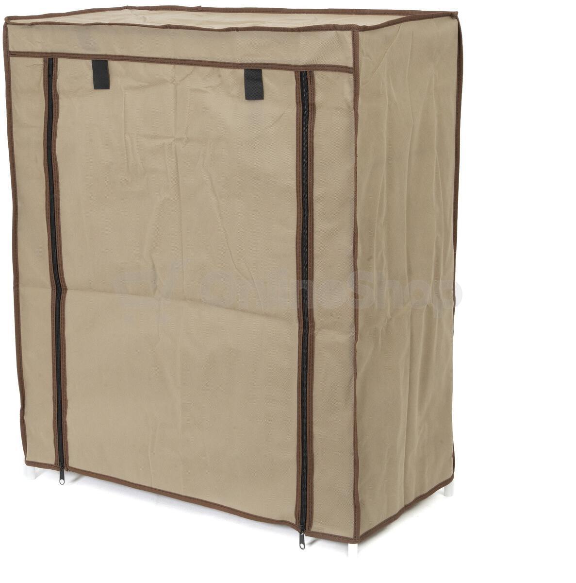 Textilní botník Compactor Oxford - 4 patra, 59 x 29 x 72 cm béžový