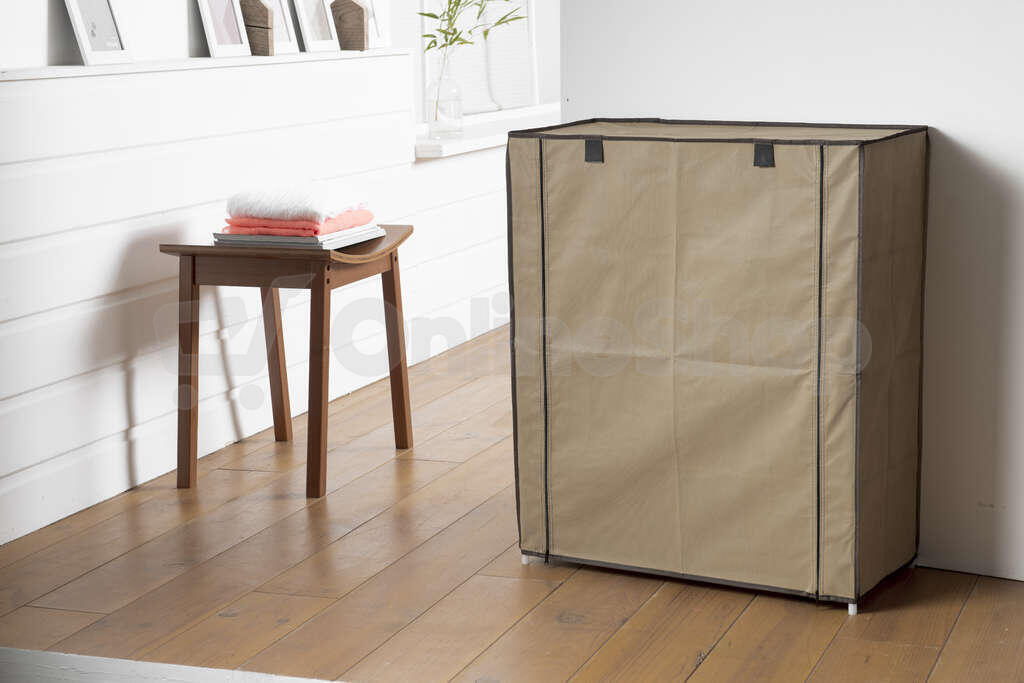 Textilní botník Compactor Oxford - 4 patra, 59 x 29 x 72 cm béžový