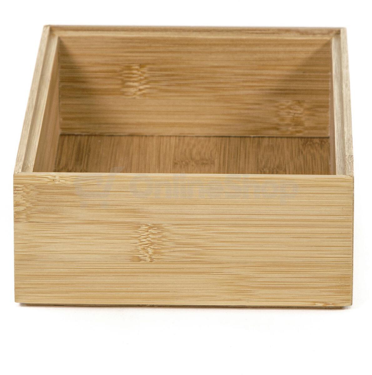 Úložný organizér Compactor Bamboo Box L - 22,5 x 15 x 6,5 cm