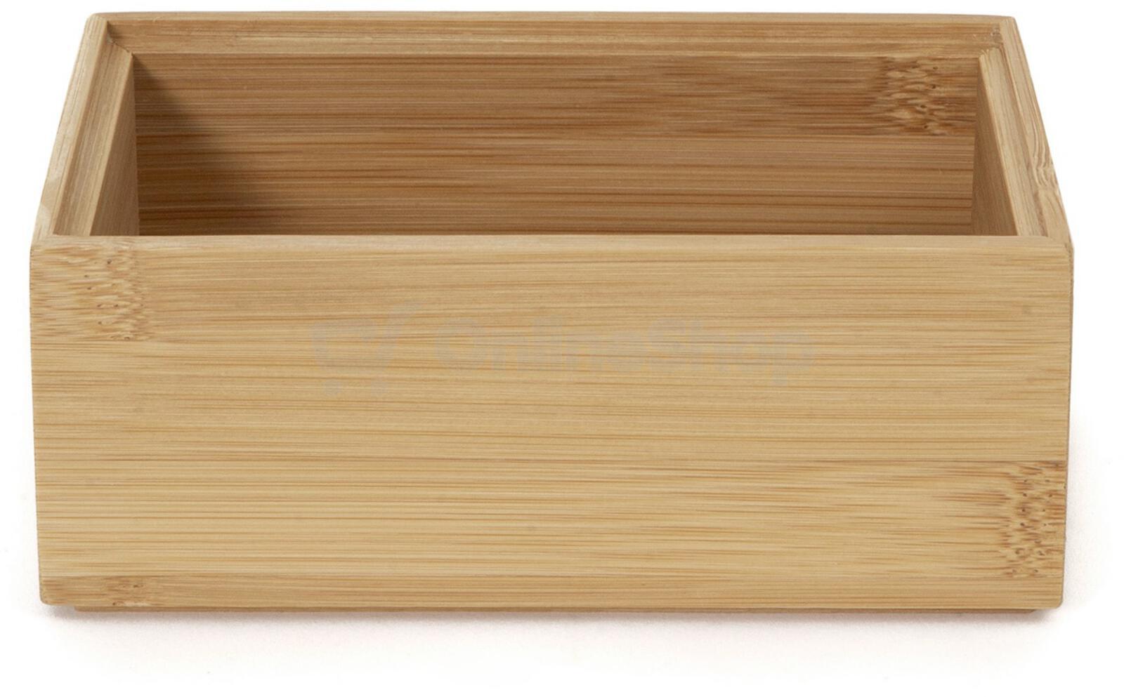 Úložný organizér Compactor Bamboo Box S - 15 x 7,5 x 6,5 cm
