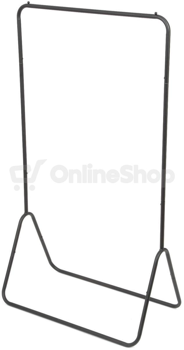 Compactor FYN kovový stojan na šaty 80 x 41 x 147 cm, černý