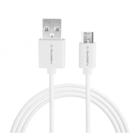 Kabel GoGEN USB / micro USB, 0,5m - bílý