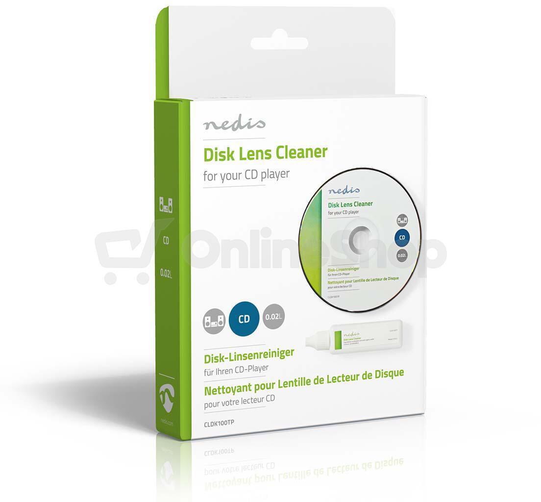 Sada na snadné a bezpečné čištění optiky CD a DVD přehrávačů NEDIS, 20 ml