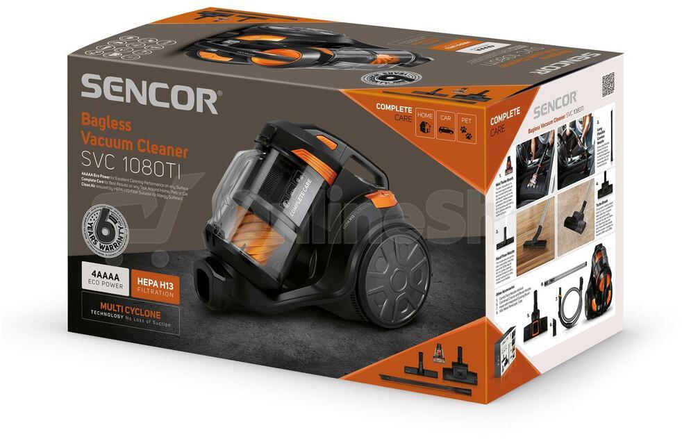 Bezsáčkový vysavač Sencor SVC 1080TI