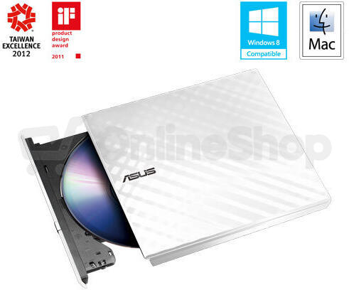 Asus SDRW-08D2S-U Lite bílá DRW USB-A + software (90-DQ0436-UA221KZ)