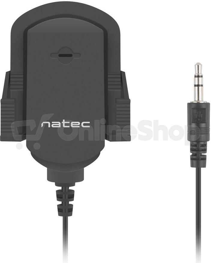 Mikrofon NATEC Fox, prílepný držák, 3,5mm jack, 1,8m (NMI-1352)