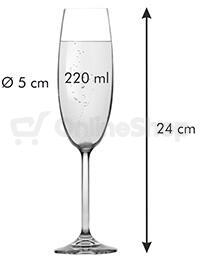 Sklenice na šampaňské Tescoma CHARLIE 220 ml