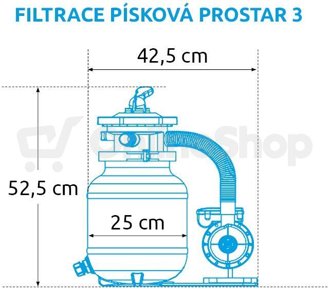 Písková filtrace Marimex ProStar 3 + sada hadic (10600010)