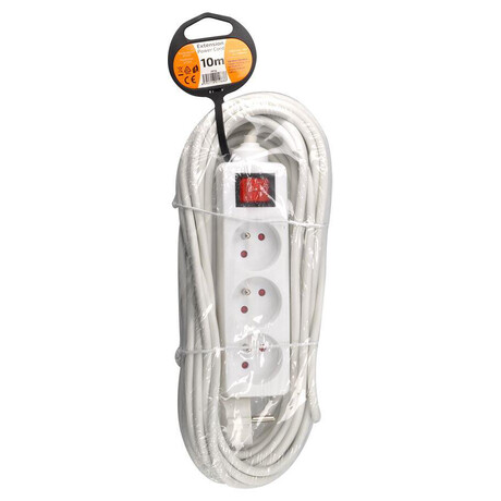 Solight prodluovac pvod, 3zsuvky, bl, 10m, vypna (foto 3)