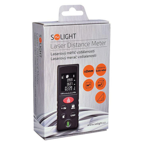 Solight laserov mi vzdlenosti, 0,05 - 40m