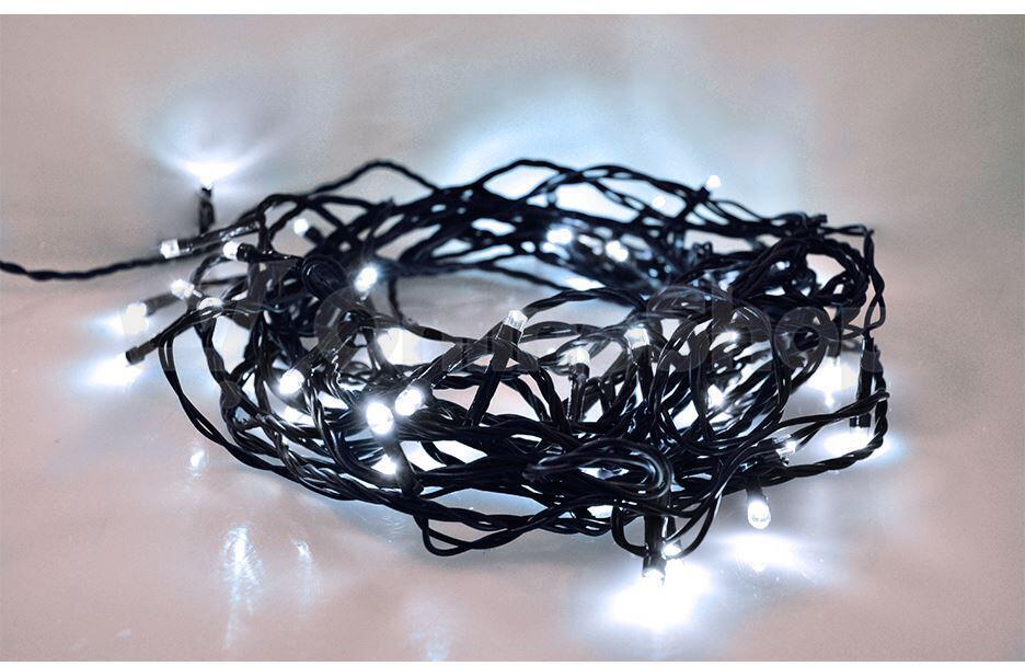 Solight LED vánoční řetěz, 500 LED, 50m, přívod 5m, IP44, bílá