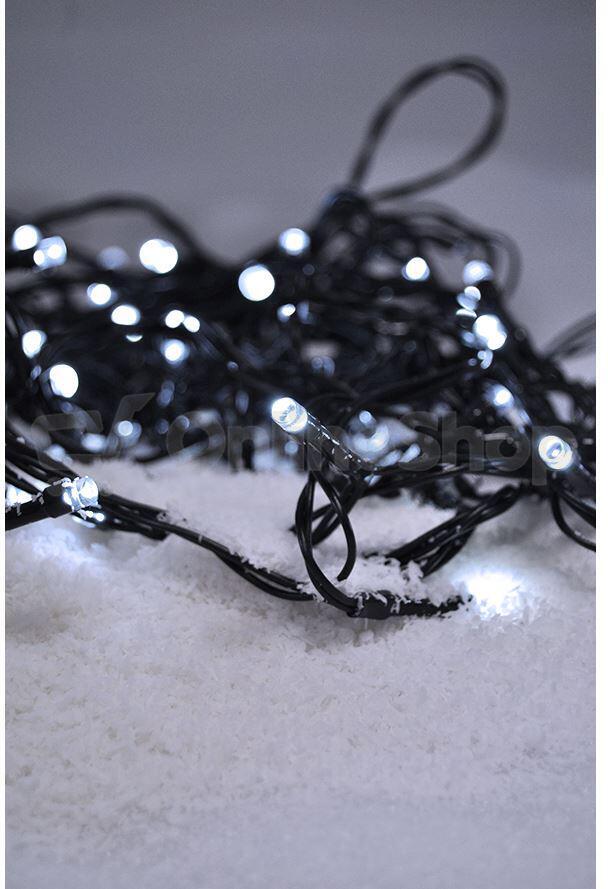 Solight LED vánoční řetěz, 500 LED, 50m, přívod 5m, IP44, bílá