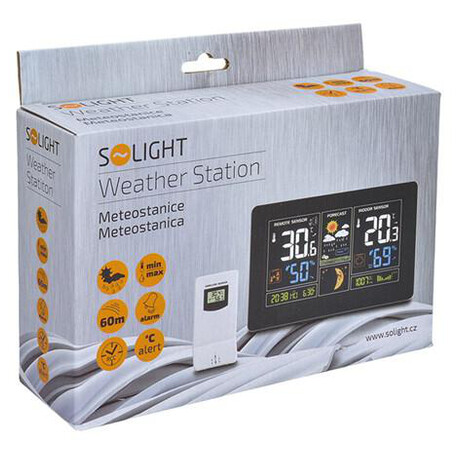 Meteostanice Solight TE81, černá