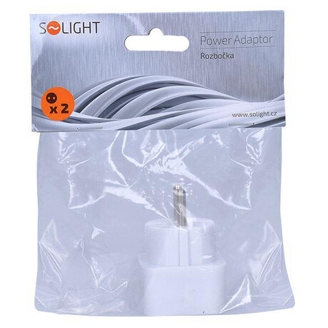 Solight rozbočka, 2x 2,5A, bílá