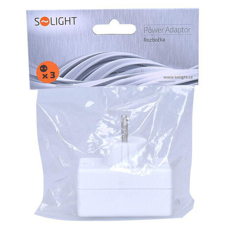 Solight rozboka, 3x 2,5A, bl