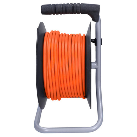 Solight prodluovac pvod na bubnu, 4 zsuvky, 25m, oranov kabel, 3x 1,5mm2