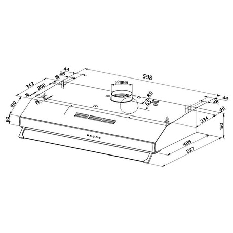 Odsava par Faber 2740 PB SRM W A60