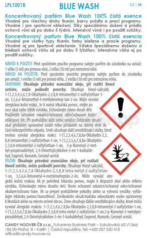 Parfém do pračky Candy Care+Protect LPL1001B