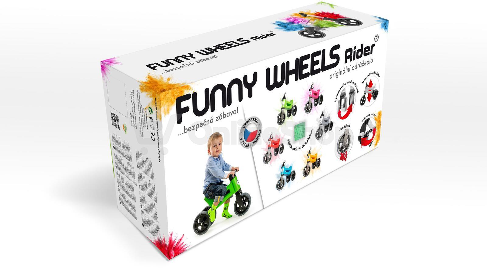 Odrážedlo Teddies Funny Wheels Sport 2v1 červené
