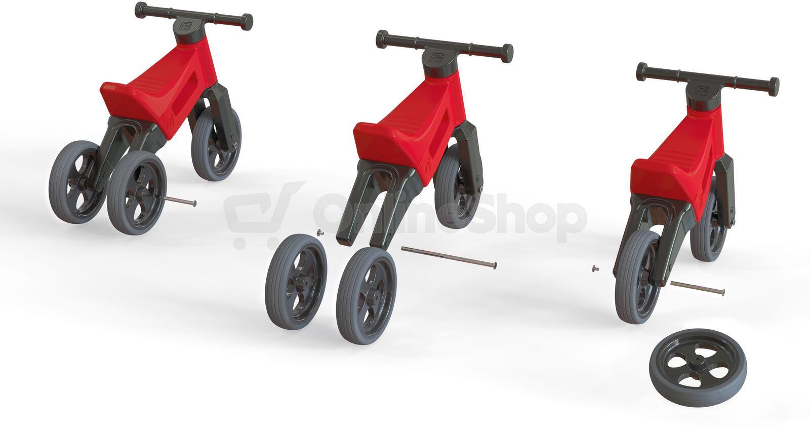 Odrážedlo Teddies Funny Wheels Sport 2v1 červené