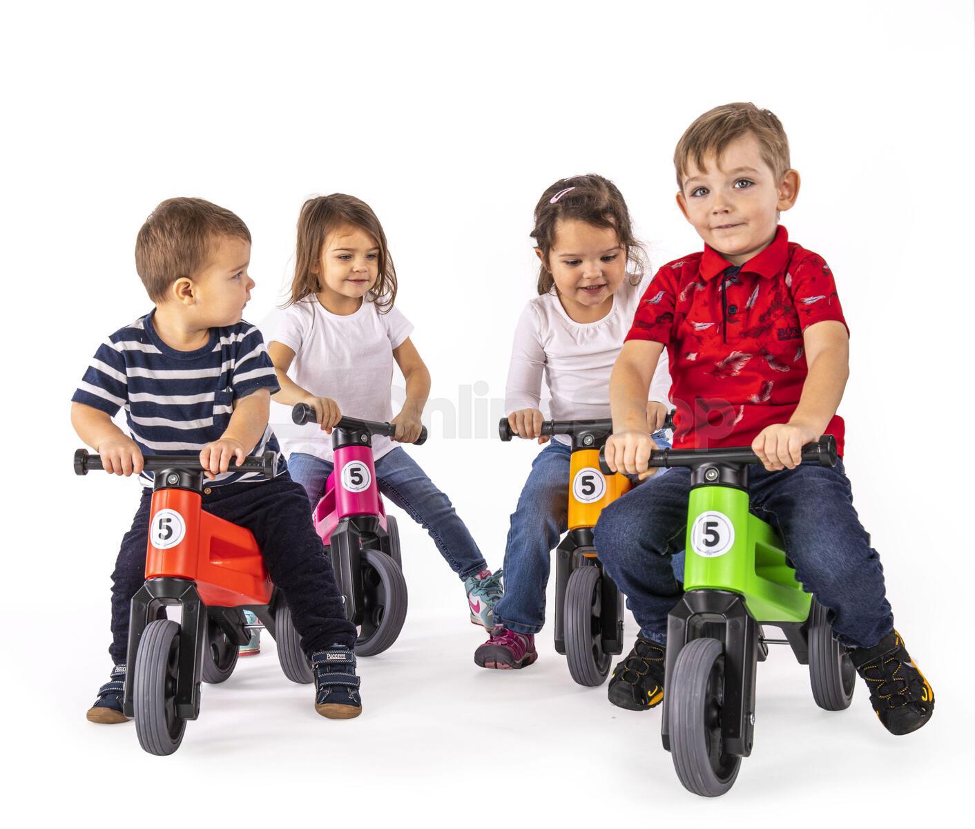 Odrážedlo Teddies Funny Wheels Sport 2v1 červené