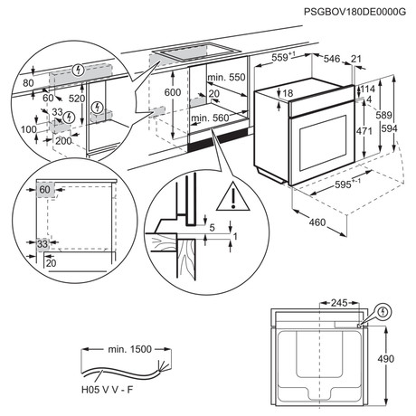 Parn trouba ELECTROLUX 800 EOB7S31V