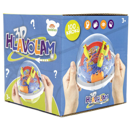 Hlavolam Teddies edukan koule 100 krok, 12cm