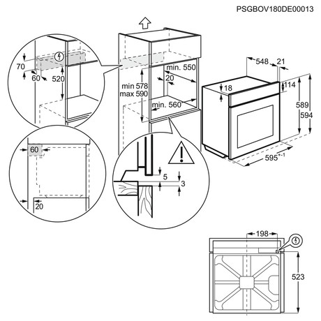 Trouba ELECTROLUX 600 FLEX EOF3C50TX