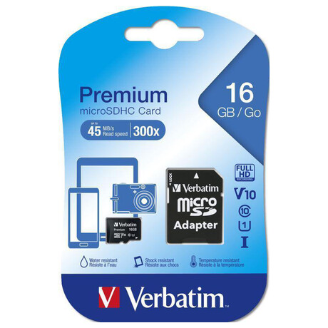 Verbatim micro SDHC 16GB Class 10&nbsp;+ adapter (foto 2)