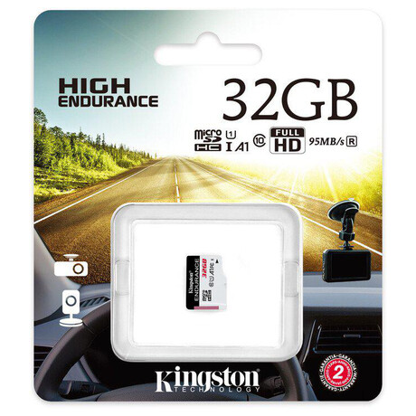 KINGSTON 32GB microSDHC Endurance 95R/30W C10 A1 UHS-I bez adapteru (SDCE/32GB)