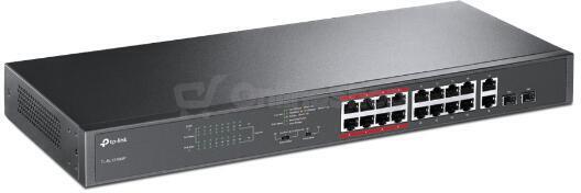 TP-Link CCTV switch TL-SL1218MP (16x100Mb/s, 2xGbE/2xSFP combo uplink, 16xPoE+, 250W)