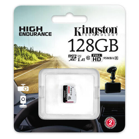 Kingston MicroSDXC karta 128GB High Endurance, 95R Class 10 UHS-I U1 (SDCE/128GB)