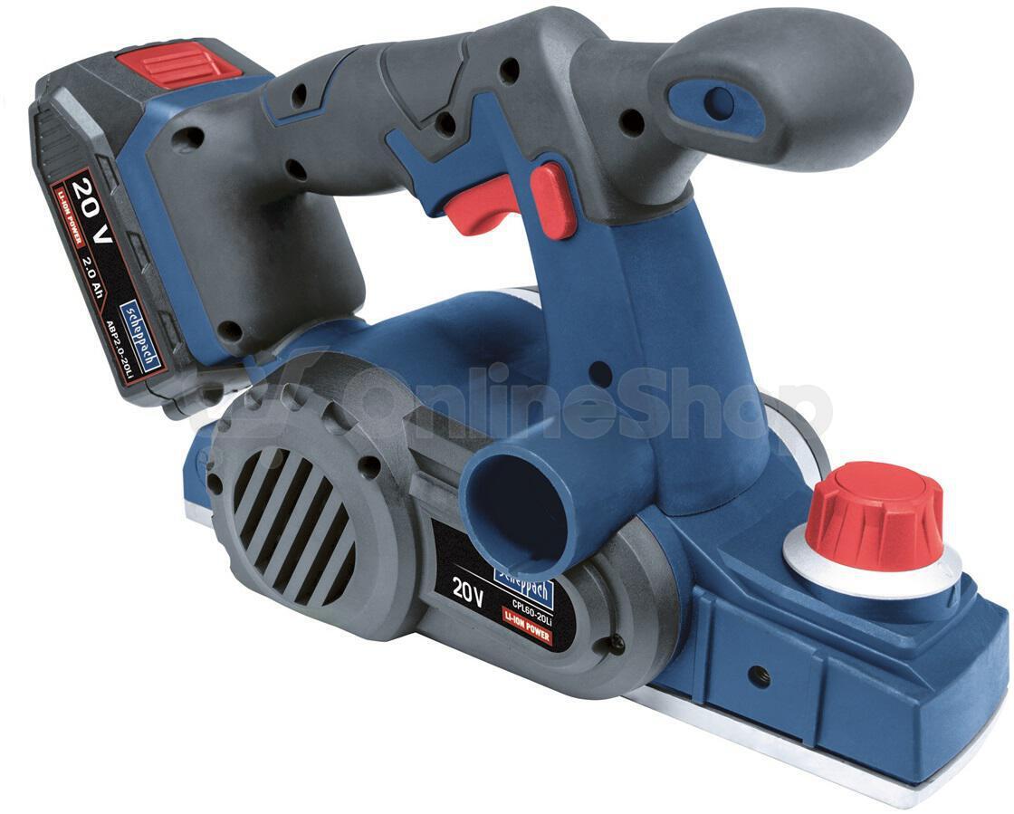 Scheppach CPL60-20Li, aku 20 V hoblík (bez baterie a nabíječky)