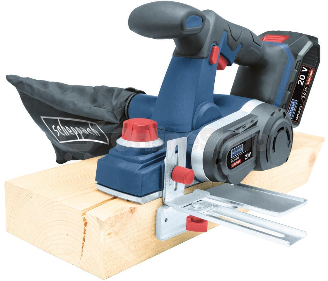 Scheppach CPL60-20Li, aku 20 V hoblík (bez baterie a nabíječky)