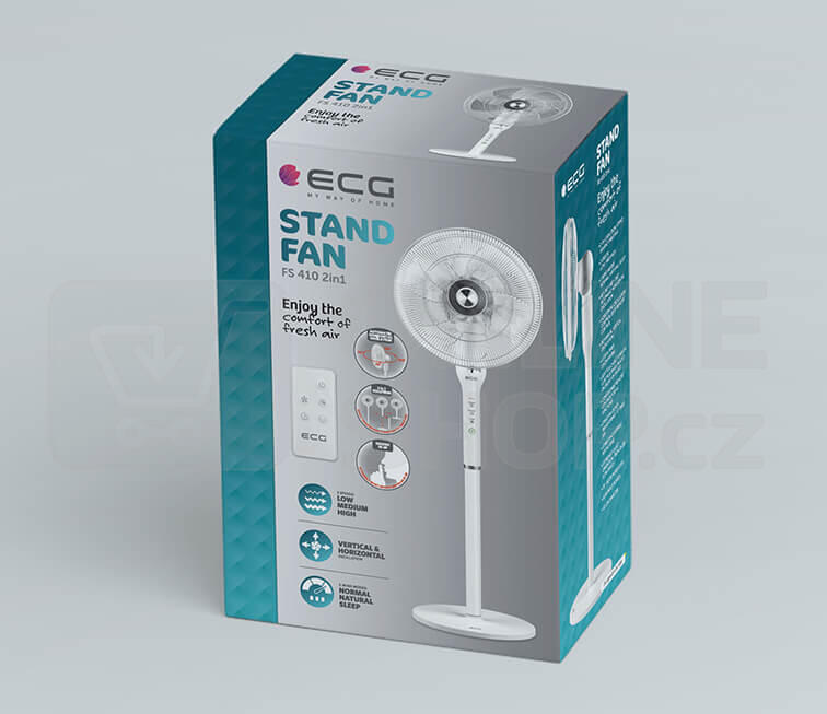 Ventilátor stojanový ECG FS 410 2in1