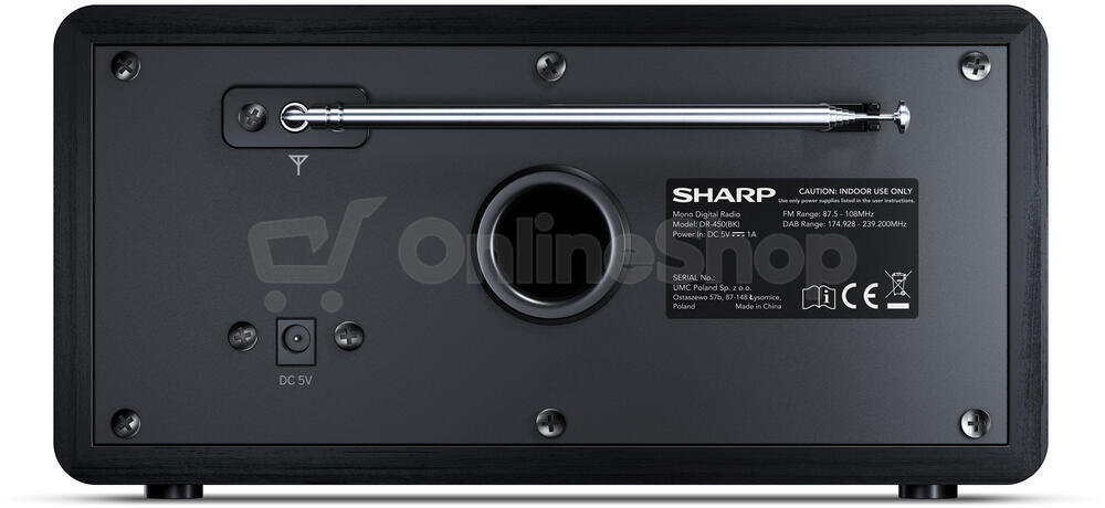 Rádio Sharp DR-450BK