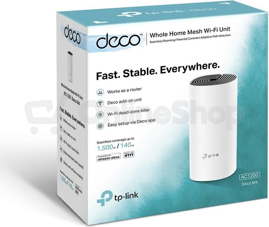Diskuze TP-Link Deco M4 (1-Pack) 2x GLAN/ 300Mbps 2,4GHz/ 867Mbps 5GHz ...