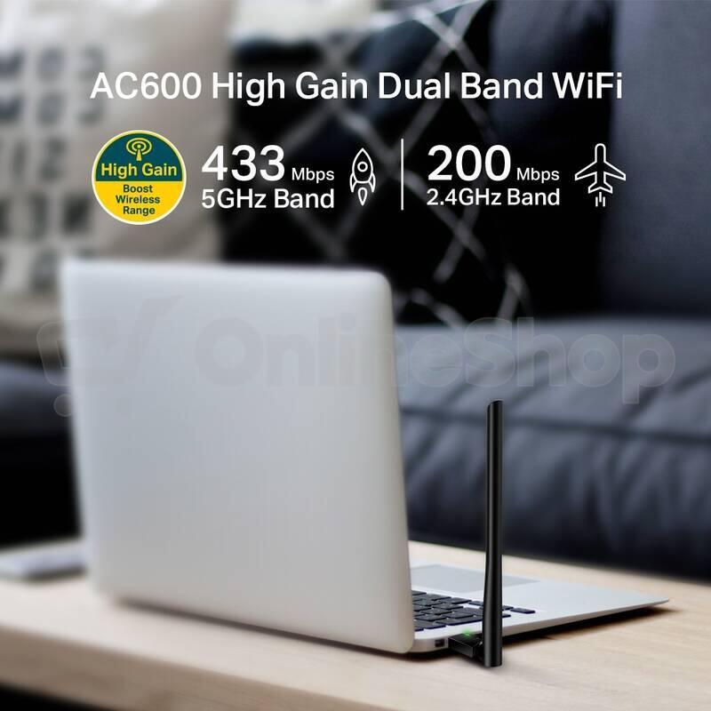 USB adaptér TP-LINK Archer T2U Plus AC600